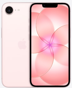 iPhone dix-sept-e rose pâle