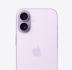 Levendulaszínű iPhone 17 hátulnézetből, bal felső részén a Dual Fusion kamerarendszerrel